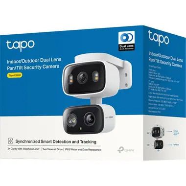 TP-Link Tapo C246D Indoor/Outdoor Dual Lens Pan/Tilt Security Camera 
